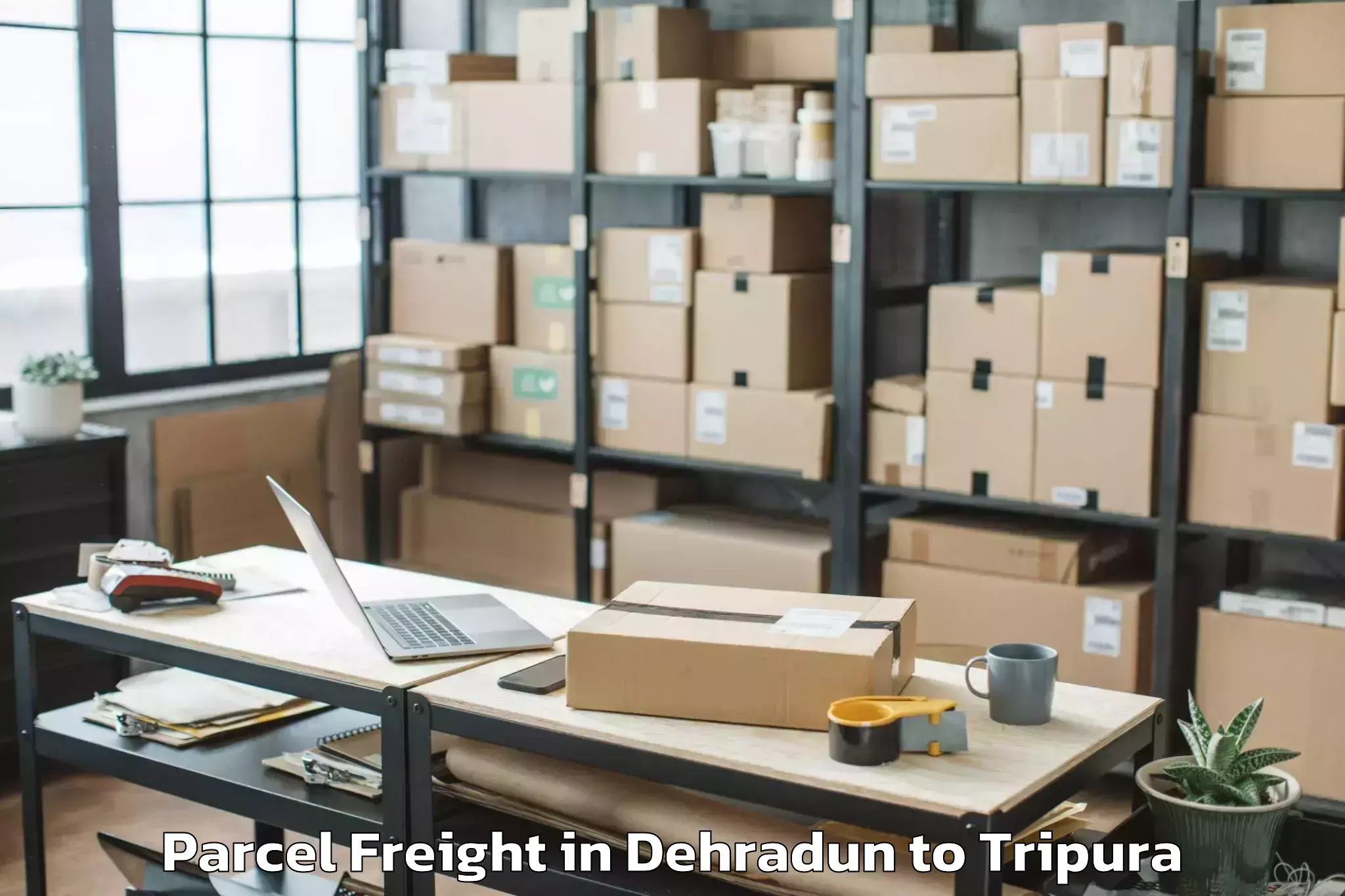 Top Dehradun to Barjala Parcel Freight Available